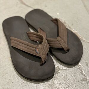 Rainbow Kids Brown Flip Flops